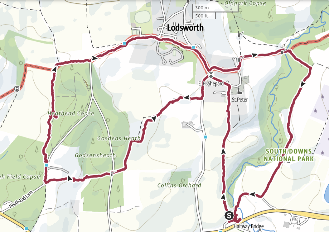 Halfway Bridge, Lodsworth walk on 4th October 2023 | Midhurst Footpath ...